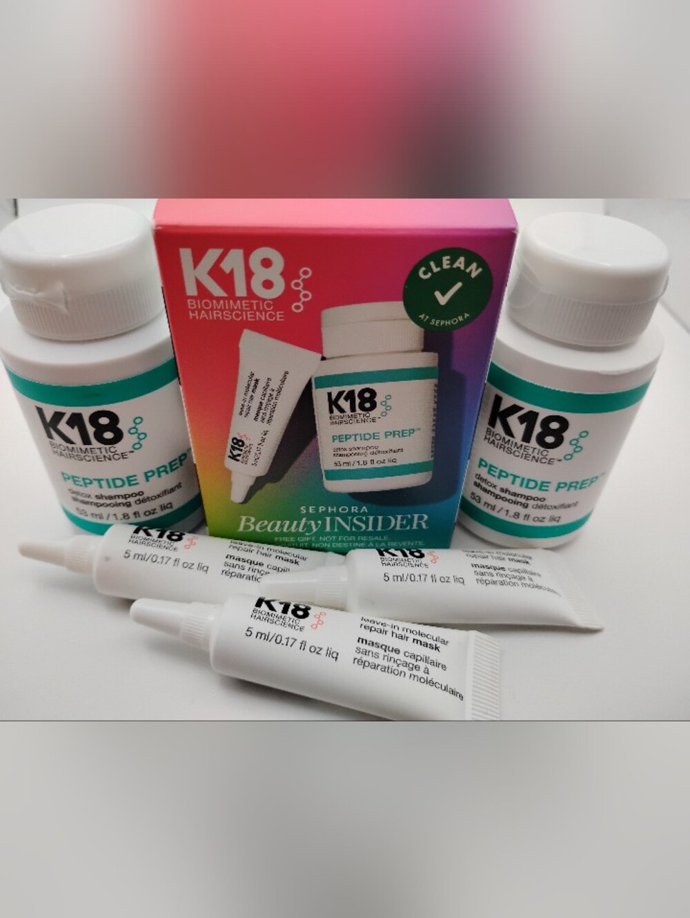 K18 Peptide Prep Hair Detox & Repair Treatment Bundle